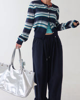 [UNISEX] Linen pintuck banding wide pants