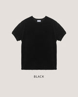 (M's) ベロア デッキ ショートスリーブ ニット