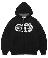 ラギッドニット ジップアップ フーディー ブラック(CV2FSUK680A)