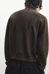 Marl Turtleneck Cardigan
