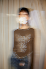 エンジェルブレッシングTシャツ_ブラウン