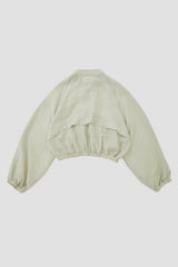 Sheer wide jumper, Light khaki