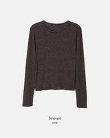 DN Border Round Slim Warm T-shirt (5color)
