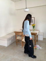WORK STRIPE BALLOON JEANS