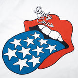 DCxRS フレイムタング長袖Tシャツ ホワイト