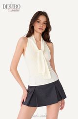 Lady Twist Back Lace Sleeveless Knitwear