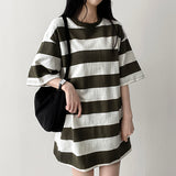 Dez Boxy Fit Stripe Dangara Short Sleeve T-shirt