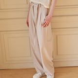 Waist String Pants Beige
