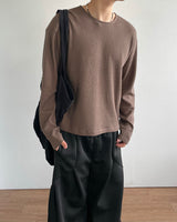 ソフクロップワッフルロングスリーブ