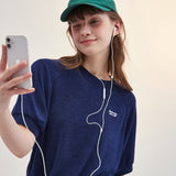テリー ラグラン Tシャツ_ネイビー