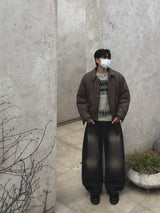 Hughes Sand Wide Denim Pants 2C