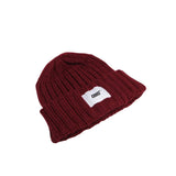 ITALICS W-TAG | CROOZ SHORT BEANIE HAT | MAROON