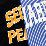 "COLLEGE" RECONSTRUCTED SHIRT COLLAR S/S T-SHIRT