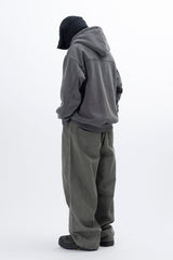 Eyelet Fleece Hooded Zip Up