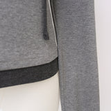 Reni コントラストフーディーボタンTシャツ 232901497