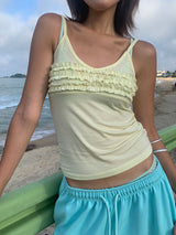 TENCEL FRILL SLEEVELESS