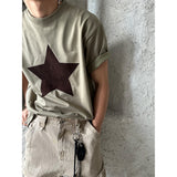 [S/S] Velvet star half t-shirts (3color)