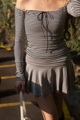 Laura Off-Shoulder Top Stripes - 2 colours