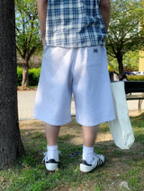 "ルクだけ" Label Bermuda Sweat Shorts