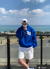  Urban Stanford Double Middle Cloth Embroidery Hoodie