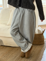 Hairy crop round knit cardigan(3color)