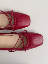 Cross-banding Mary Jane flat shoes