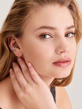 Spike Irregular Line 925 Silver Ear Cuff E025-09H