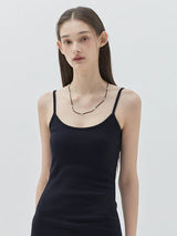 KIRSH PLAIN CHERRY SLIM FIT SLEEVELESS DRESS - DARK NAVY   