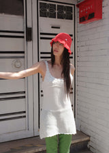Coma Ruffle Beanie - Red