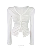 Lovie Cotton Eyelet Cardigan (3color)