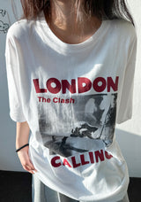 Michael Tattoo Lettering Boxy Fit Tee 3color