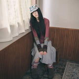 vintage patchwork cap green