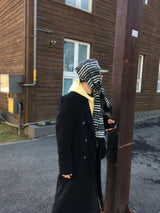 No.1489 stripe wool muffler (5color)
