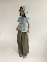 ヘイデン チェック フーディー シャツ(3color)