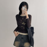 Shirring Long Sleeve T-shirt, Lude Slim Fit Long Sleeve (5 colors)