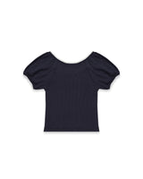 ドットパフTシャツ (ネイビー)