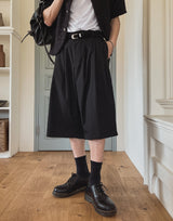 Lux stripe bermuda slacks