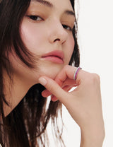 26SS★ Essence Silver (W) Lace Tennis Ring S White