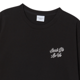 25SS アウトラインスクリプトロゴショートスリーブTシャツ ブラック
