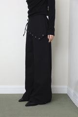 Tuel Wrap Eyelet Cotton Pants