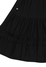 Ruffled Midi Skirt