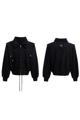 Convertible Cape-Style Zip Hoodie