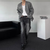 90's Carlton Moehair No Collar Jacket (2 colors)