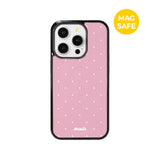 【MADE】ミニ ドット バレエ ピンク アイフォン ケース [Glossy Glass/Magsafe]