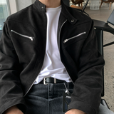 Underbar YKK Two-Way Single Suede Jacket