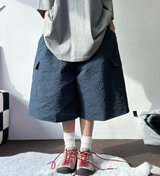 タイニーチェックカーゴバルーンバミューダ🎀❤🩵🤎3COLOR