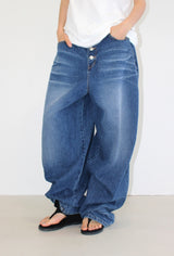 (unisex) 4-BUTTON BALLOON DENIM