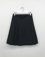 Fold wrap midi skirt (2color)