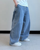 Cartel Back Printing Denim Pants