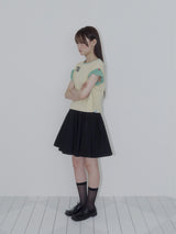 BUTTON DOUBLE SLEEVE T (YELLOW)